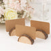 10 Rustic Wood Place Card Holders with Paper Place Cards - Natural CARD_WOOD05_NAT