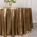 120" Polyester Round Tablecloth with Sequin Dots
