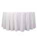 120" Scuba Polyester Round Tablecloth Wedding Table Linens TAB_SCUBA_120_WHT
