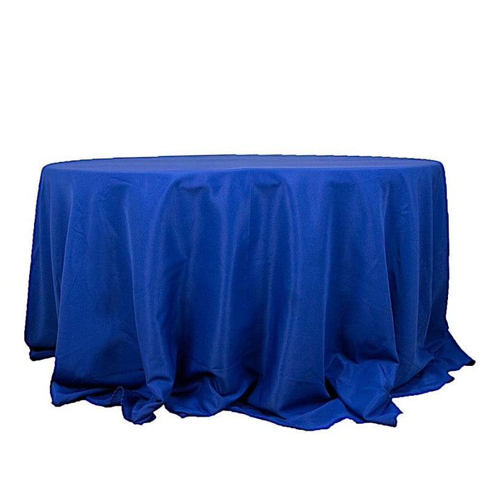 132" Premium Polyester Round Tablecloth Wedding Party Table Linens TAB_136_ROY_PRM