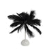 15" LED Ostrich Feather Table Lamp Desk Light Table Centerpiece LED_OST02_S_BLK