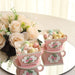 25 Mini Teacup and Saucer Gift Boxes with Rose Floral Print