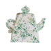 25 Mini Teapot Gift Boxes with Floral Print BOX_3X3_TEA02_FLOR01_GRN