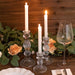 3 Fluted Glass Taper Candle Holders - Clear CAND_HOLD_TP006_CLR