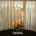 4.5 ft tall 12 Arm Crystal Glass Square Candelabra Taper Candle Holder - Clear CHDLR_CAND_030S_12_CLR
