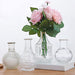 4 Glass Antique Vintage Mini Bud Flower Vases - Clear VASE_RND_007_SET_CLR