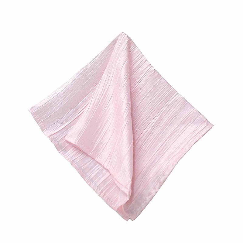 5 Accordion Crinkled Taffeta Dinner Napkins