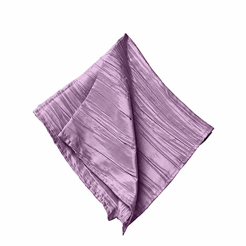 5 Accordion Crinkled Taffeta Dinner Napkins