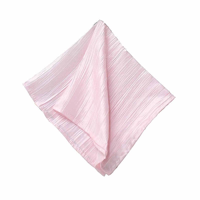 5 Accordion Crinkled Taffeta Dinner Napkins