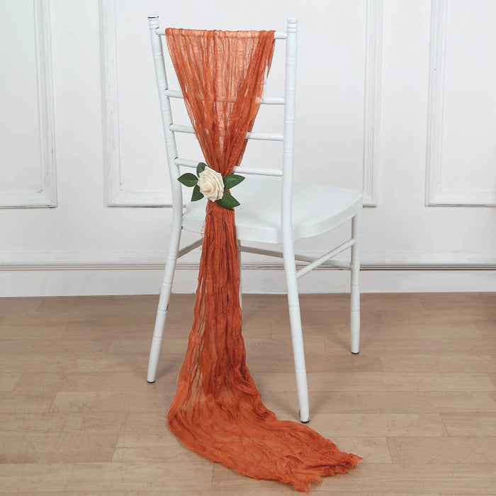 5 Gauze Cheesecloth Chair Sashes