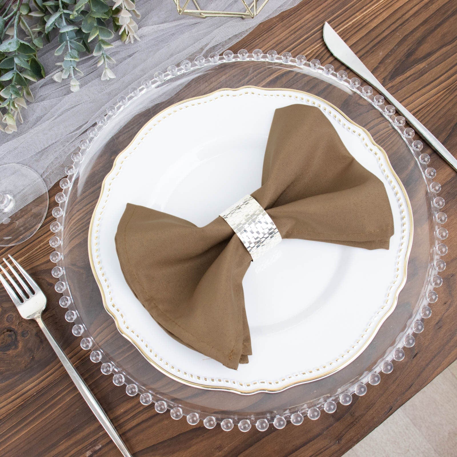 5 Polyester Table Napkins 17