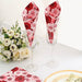 50 Floral Design 13"  2 Ply Soft Paper Beverage Napkins - Blush and Red NAP_BEV08_046