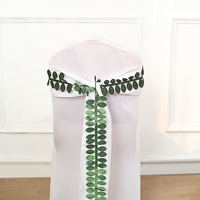 50 ft Taffeta Ribbon Sash DIY Fabric Leaves Petals Garland