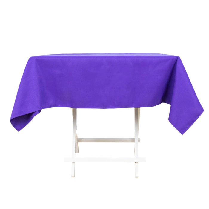 54"x54" Premium Square Polyester Tablecloth TAB_5454_PURP_PRM