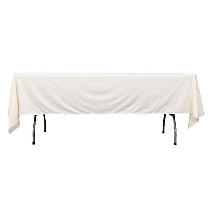 60" x 102" Scuba Polyester Rectangular Tablecloth TAB_SCUBA_60102_IVR