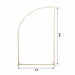 8 ft Metal Backdrop Stand Half Moon Floral Frame Arbor Display - Gold IRON_STND13_XL_GOLD