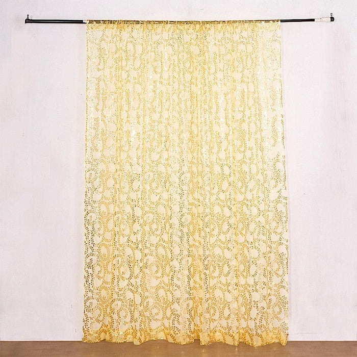 8ft x 8ft Embroider Sequin Backdrop Curtain