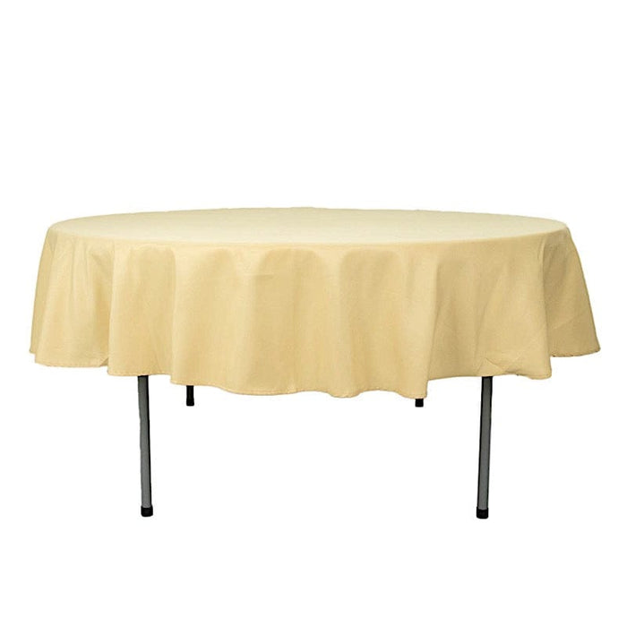 90" Round Tablecloth Premium Polyester Table Cover TAB_90_CHMP_PRM