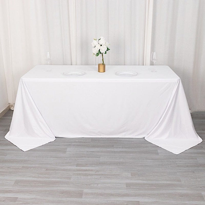 90" x 132" Scuba Polyester Rectangular Tablecloth