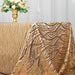 90" x 156" Mesh Rectangular Tablecloth with Wavy Embroidered Sequins