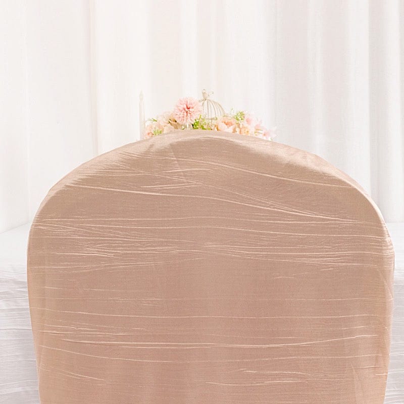 Crinkle Crushed Taffeta Banquet Chair Cover