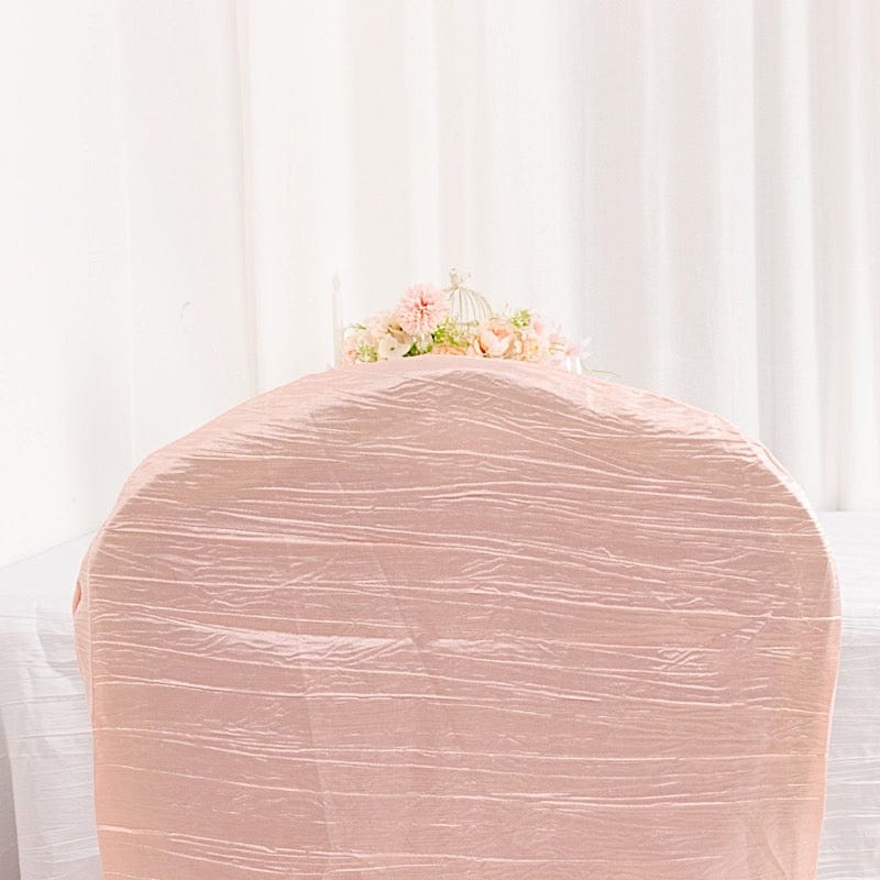 Crinkle Crushed Taffeta Banquet Chair Cover