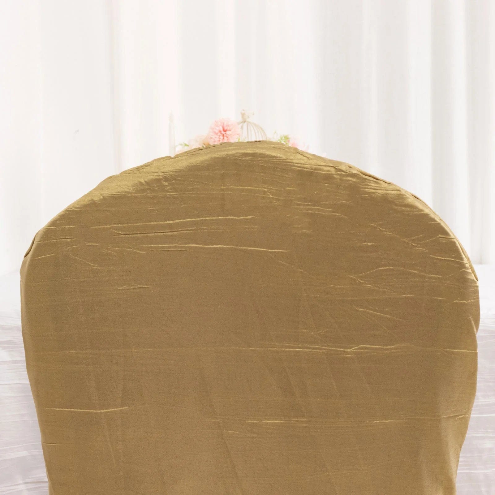 Crinkle Crushed Taffeta Banquet Chair Cover