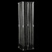 Heavy Duty Acrylic Flower Pedestal Vase with Hanging Crystal Beads