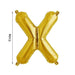 1 pc 16" Mylar Foil Balloon - Gold Letters