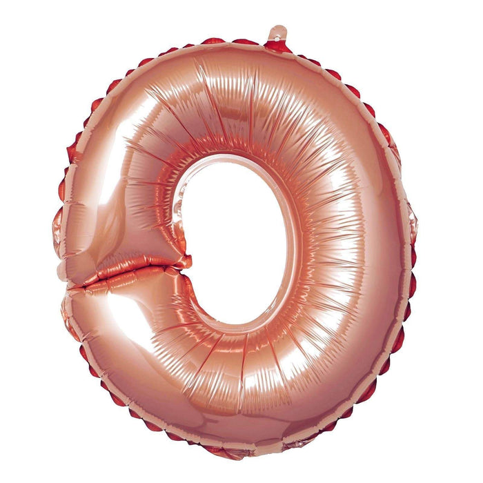 1 pc 16" Mylar Foil Balloon - Rose Gold Letters BLOON_16RG_O