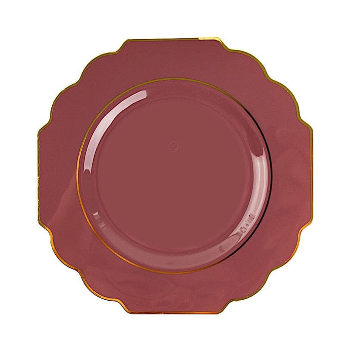 10 pcs 12" Baroque Plastic Dinner Plates - Disposable Tableware DSP_PLR0014_10_MVGD