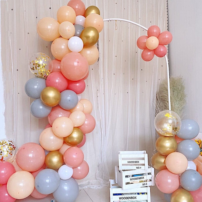 106 Balloons Garland Arch Party Decorations Kit - Gold Dusty Rose Peach BLOON_KIT04_PCGR1