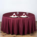 108" Polyester Round Tablecloth Wedding Party Table Linens - Burgundy TAB_108_BURG_POLY