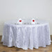 120" Pintuck Round Tablecloth Wedding Party Table Linens TAB_PTK120_WHT