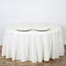 120" Polyester Round Tablecloth Wedding Party Table Linens TAB_120_IVR_POLY