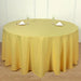 120" Polyester Round Tablecloth Wedding Party Table Linens TAB_120_YEL_POLY
