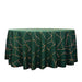 120" Polyester Round Tablecloth with Metallic Geometric Pattern TAB_FOIL_120_HUNT_G