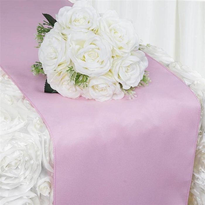 12x108" Polyester Table Top Runner Wedding Decorations RUN_POLY_PINK