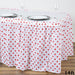 14 feet x 29"  Plastic Polka Dots Disposable Table Skirt SKT_PVC_DOT_017