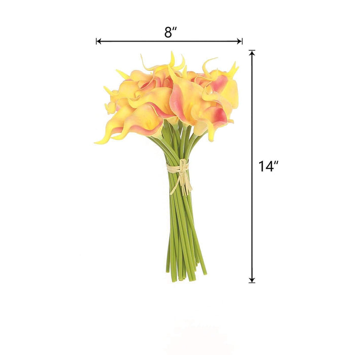 14" tall Poly Foam Calla Lily Flowers with Single Stems