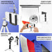 16" Square Photo Studio Lighting Box Kit with 4 Background Colors PHOTO_LGT_004