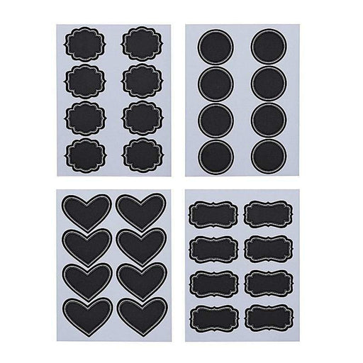 192 Chalkboard Labels Self Adhesive Stickers - Black STK_CHLK01_BLK