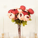 2 Bouquets 19" Silk Peony Flowers Artificial Floral Bushes