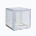 2 pcs 12" Transparent Balloon Boxes with Glittered Trim PROP_BOX_002_12_ABW