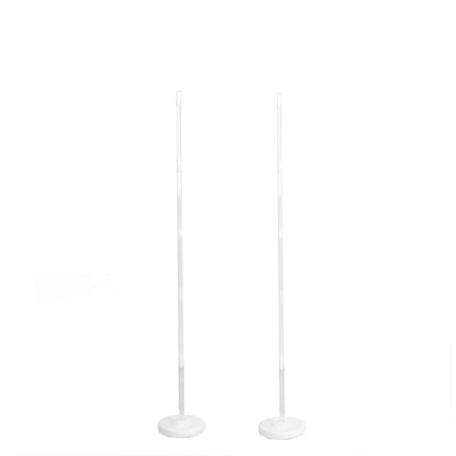 2 pcs 5 ft Balloon Columns Stand Kit Set - White BLOON_STAND06_5