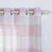 2 pcs 52" x 108" Faux Linen Sheer Stripe Window Curtains Drapes Panels
