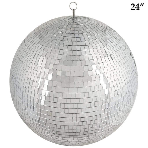 24" Extra Wide Glass Mirror Disco Ball Ornaments FOAM_BALL_MIR_24