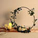 24" Round Metal Floral Hoop Standing Wreath Centerpiece Ring