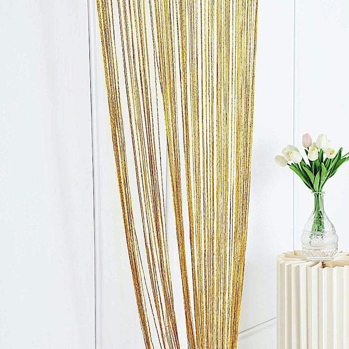 3 ft x 8 ft Silk Tassels Fringe Backdrop Curtain