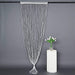 3 ft x 8 ft Silk Tassels Fringe Backdrop Curtain CUR_YY03_WHT_S